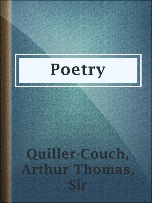 Cover image for Poetry